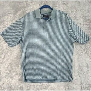 Nike Tiger Woods Collection Polo Shirt Mens Large Dri Fit Golf Green Performance